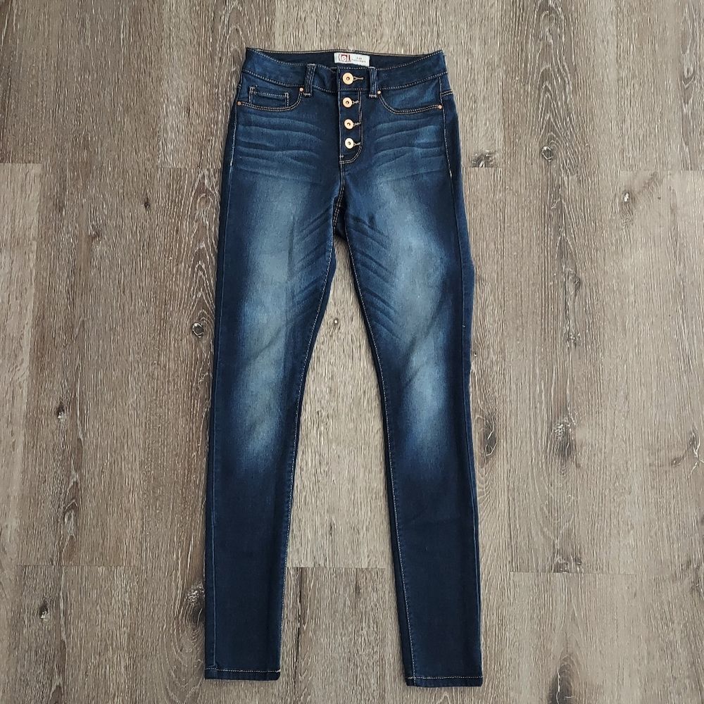 L.e.i. Eva High Rise Jeggings Button Fly Size 5